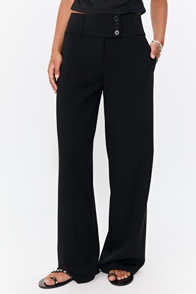 Stradivarius Smart trousers with wide waistband