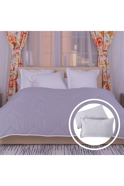 Pucioasa Winter wool duvet set 200X215cm (polycotton)+2 pillowcases, Pucioasa, gray