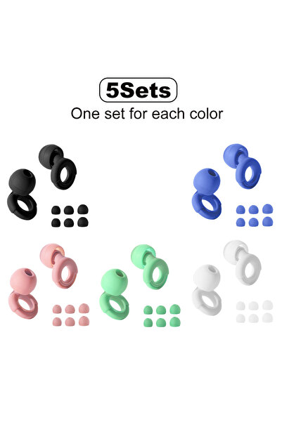 Choice 5 مجموعات من سدادات الأذن الناعمة المصنوعة من السيليكون من HUAK، والتي...