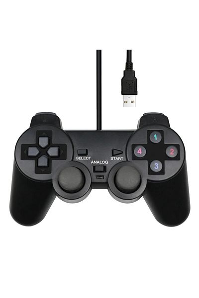 Choice Black Wired USB PC Controller Game Joystic Gamepad Vibration Joystick For Windows XP/7/8/10 Joypad F