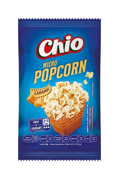 chio Popcorn microunde cu gust de caramel, Chio, 90g