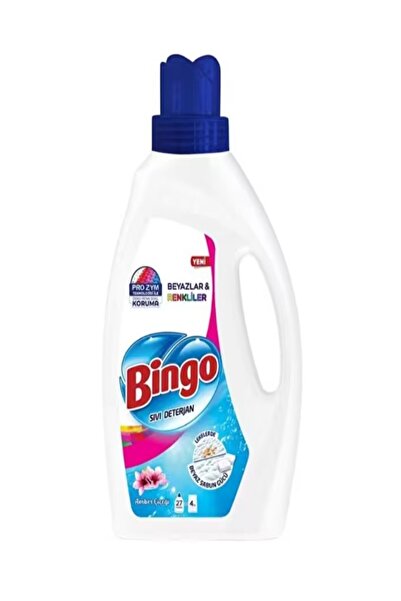 Bingo Premıum Beyazlar & Renkliler İçin Amber Çiçeği Kokulu Sıvı Çamaşır Deterjanı 1755 Ml