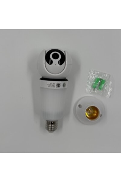 ZanaCasei Smart Surveillance Camera Bulb with E27 Socket, Motion Sensor, Alarm, 1080P