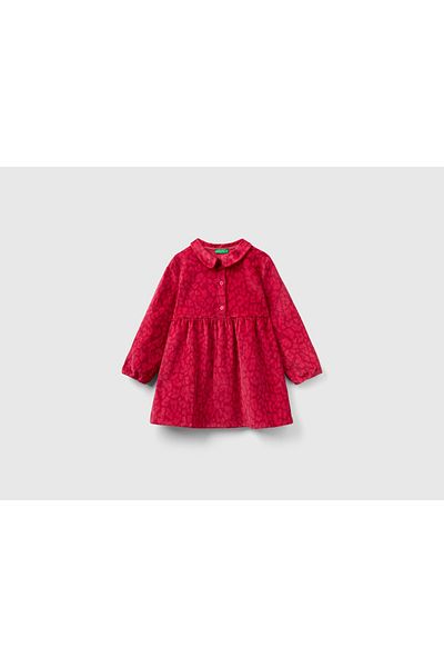United Colors of Benetton Girls' Animal Print Decorative Dress