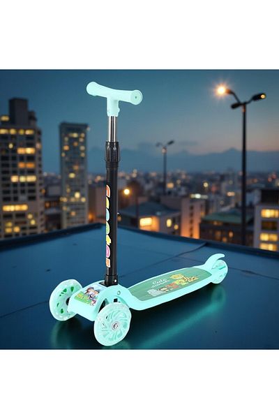 rexa 3-Wheel Foldable Scooter for Kids – Adjustable Handlebar, Lightweight & Portable Design