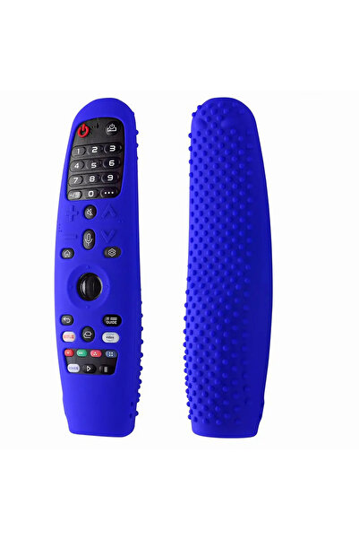 Choice غطاء جهاز التحكم عن بعد من السيليكون الناعم باللون الأزرق، مقاوم للصدمات، ملحقات بديلة لجهاز تلفزيون LG الذكي Magi