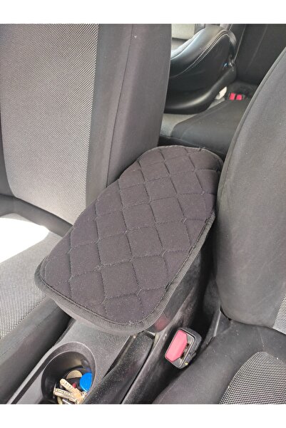 SS Oto FİAT EGEA Uyumlu Oto Kol Dayama Minderi NAKIŞLI SİYAH 29x19 Cm Kaymaz ...