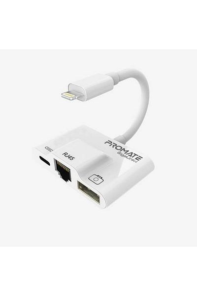 Promate Promate 3-in-1 High-Speed OTG Lightning Adapter, Includes USB 3.0 Port,