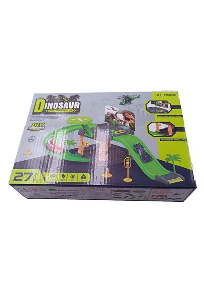 dalimag Dinosaur Railway Model Toy, Various Pieces and Shapes, Track, 25 cm, Multicolor,