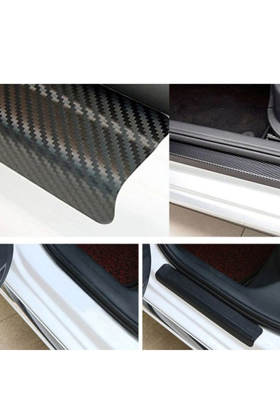 Automod مجموعة حماية داخل الباب من الكربون المطبوعة مكونة من 4 قطع أمامية وخل...