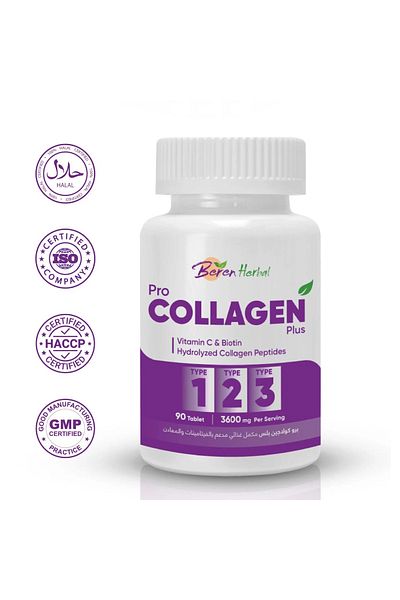 Beren Herbal Pro Collagen Plus Berine Herbal - 90 Capsules