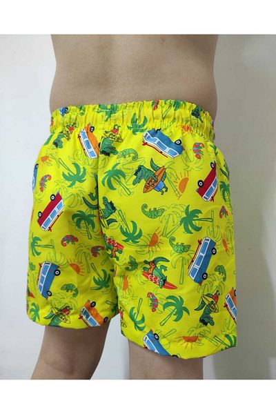 DÜVEN Pantaloni scurți de baie cu model pentru băieți - Pantaloni scurți de baie pentru copii