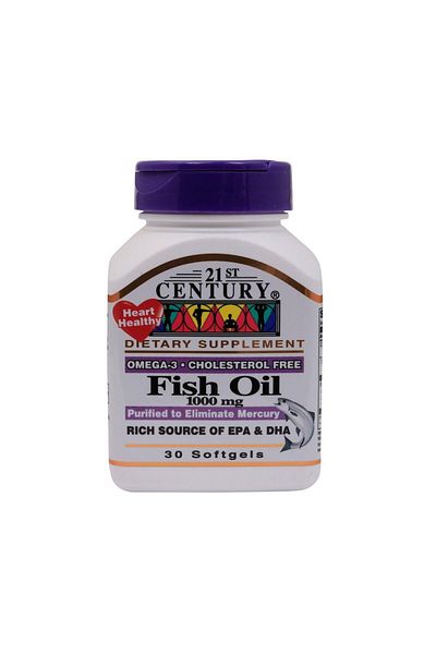 Bayer 21St Century Fish Oil 1000 Mg Omega 3 Softgels 30 Pieces