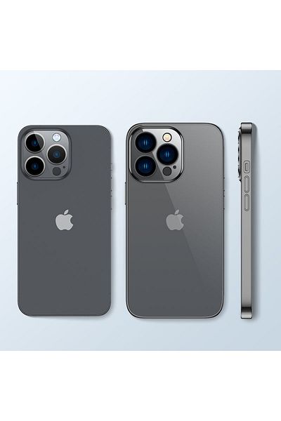 Joyroom Case etui żelowe do iPhone 14 Plus obudowa pokrowiec z metaliczną ramką 14Q czarny