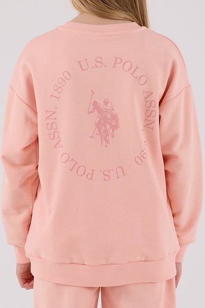 U.S. Polo Assn. Licensed Girls' Top and Bottom 2 Piece Tracksuit Set