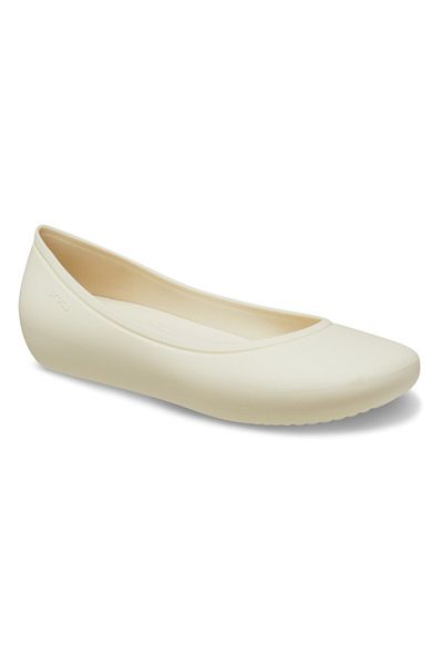 Crocs Balerini Brooklyn Flat 37-38 Eu - W7 Us Bej - Stucco