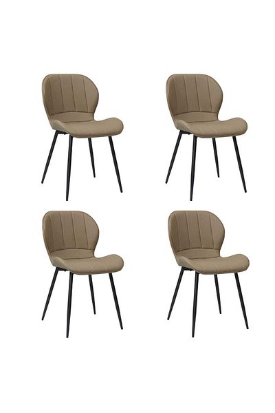 ARTA DOOR Set of 4 Topaz Eco-Leather Chairs, Kitchen, Living Room, Bedrooms or Hallways, Upholstered with Leather