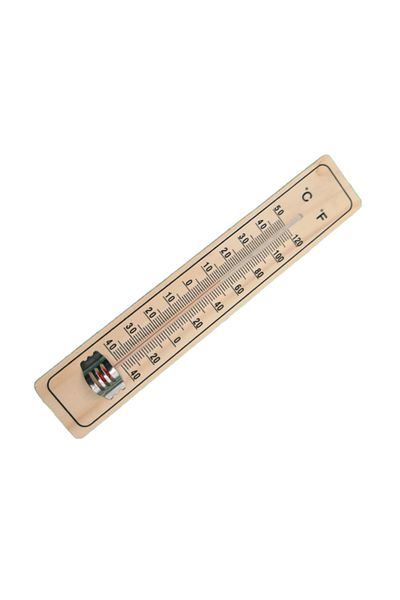 dalimag Thermometer Weather Made of Wood, Indoor, Wall Mount, 22 cm,