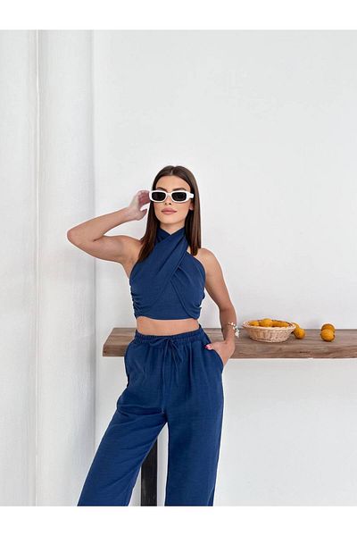 MODAMOR Linen Crop Set