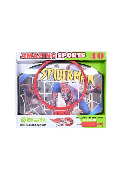 rexa Spider-Man Basketball Hoop Set With Ball & Pump
