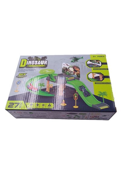 dalimag Dinosaur Railway Model Toy, Various Pieces and Shapes, Track, 25 cm, Multicolor,