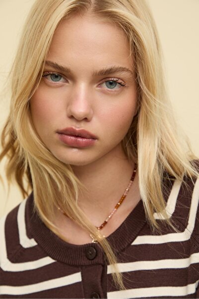 Stradivarius Knit cardigan with buttons and raglan sleeves