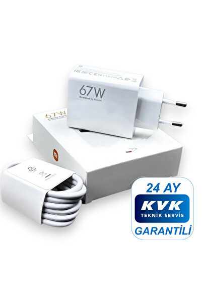 Xiaomi 67w (WATT) Typ-c Hızlı Şarj Aleti Adaptörü Kablo Seti %100 Orijinal ( Kvk Teknik Servis Garantili )
