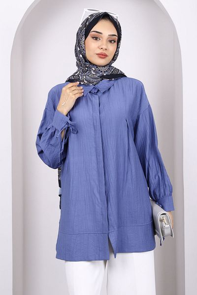 İmajButik Lilac Sleeve Tie Tunic
