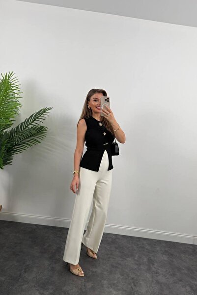 Fiori Μπλούζα με μηδενικό μανίκι με αξεσουάρ Draped Sun