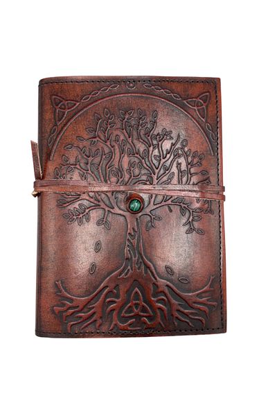 OEM LEATHER JOURNAL | HANDMADE | TREE OF LIFE | 18 x 13 cm