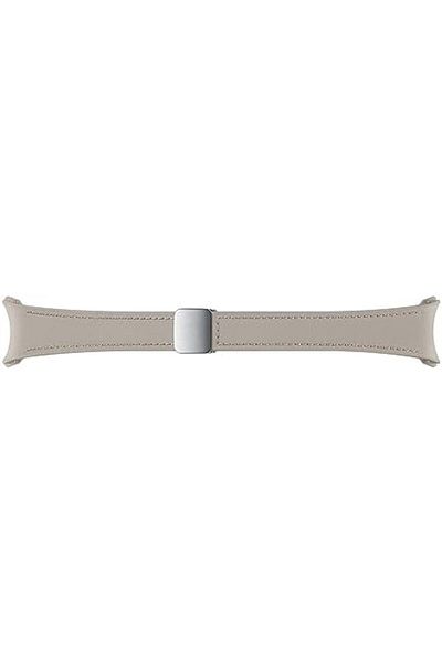 Samsung Galaxy Official D-Buckle Hybrid Eco-Leather Band (Slim, S/M) for Galaxy Watch, Etoupe