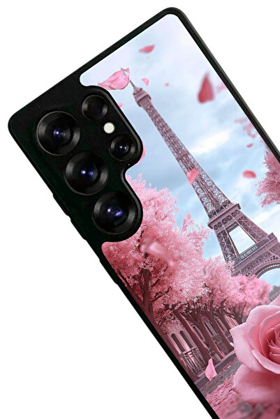 Aksel Kılıf Samsung Galaxy S25 Ultra Compatible Matte Black Case, Soft Silicone, Protective, Shock Absorbing Cover Case