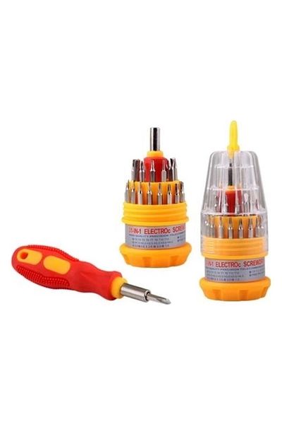 PRATİKOBA Screwdriver Set 31 Pieces Egg Screwdriver Bit Repair Set