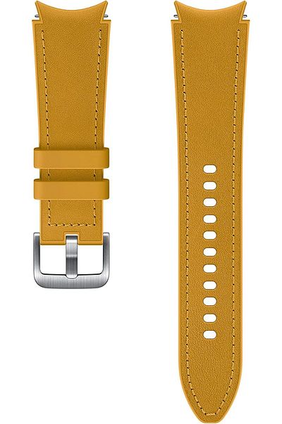 Samsung Watch Strap Hybrid Leather Band - Official Watch Strap - 20mm - M/L - Mustard