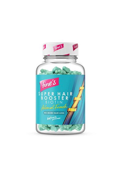 Bayer Fine's Biotin Hair Booster Capsules, 60 Count