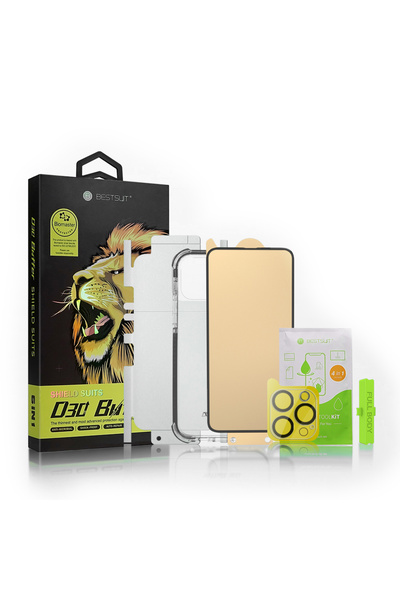 BestSuit Set de protecție 6 în 1 pentru iPhone 13 MINI, folie de protecție pentru ecran și folie de protecție pentru cameră, aplicator tampon D30