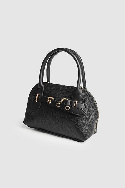 La La'Graccio Paris La'Graccio Paris Geantă de mână și crossbody pentru femei Seoul cu detaliu de centură, neagră