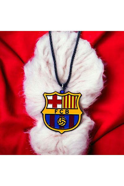 Toybox Premium Football Club FC Barcelona Elegant Mini Metal Chain 1 Pc Mirror Hanging Accessory For Soccer