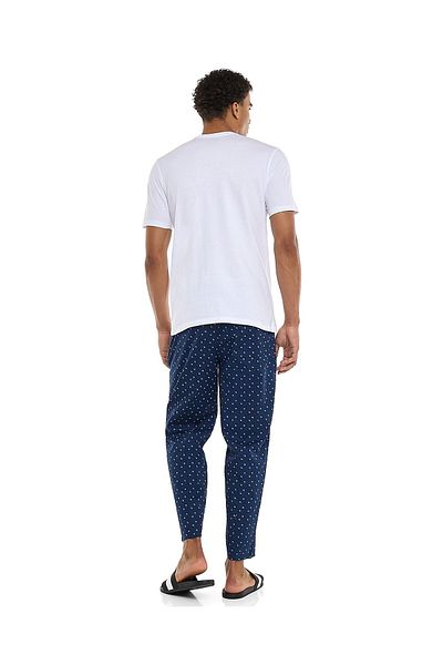 R&B White MNW- KNITTED TEE WOVEN PANT-S-XXL