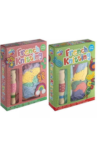 Moxy Δημιουργικό σετ πλεξίματος DIY, Γαλλικό πλέξιμο Πράσινο