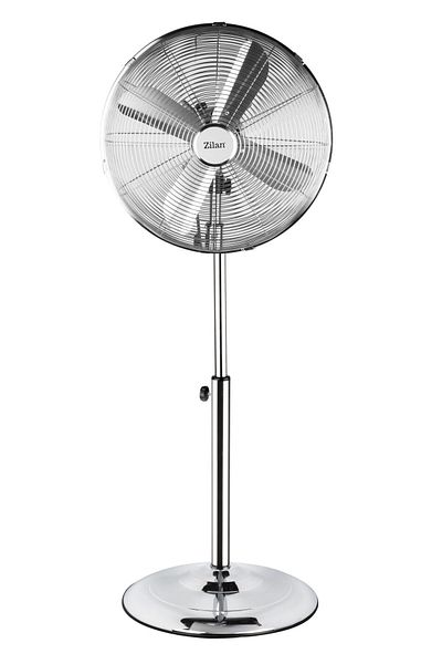Zilan Ventilator din oțel inoxidabil, putere 50 W, 3 viteze, oscilație automată, 4 reglaje verticale ZLN1112