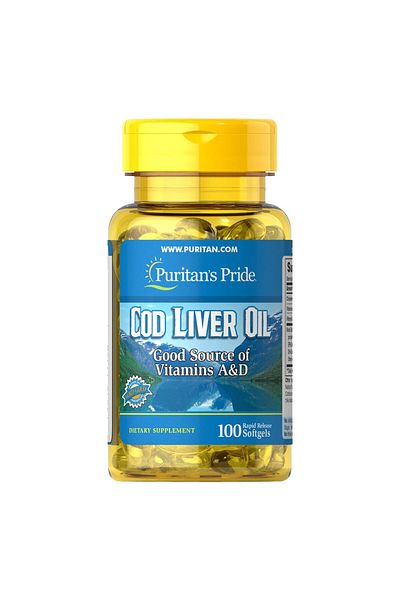 Bayer Puritan's Pride Cod Liver Oil Caps 100s