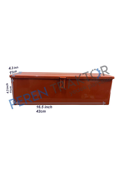 PEREN TRAKTÖR Metal Takım Sandığı Kiremit Rengi (Cıvatalı)