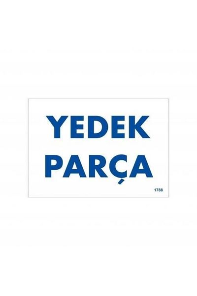 PRATİKOBA Spare Part Warning Sign 17.5x25 CODE:1788