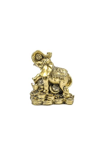 BLA BLA FOAM Feng Shui Elephant Statue on Coins