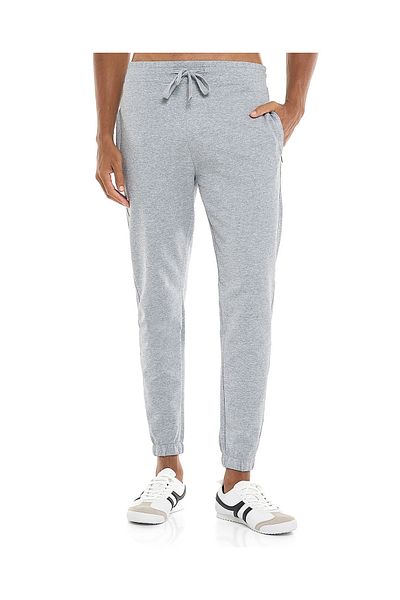 R&B Grey Melange MCF-KNIT JOGGER-S-XXL