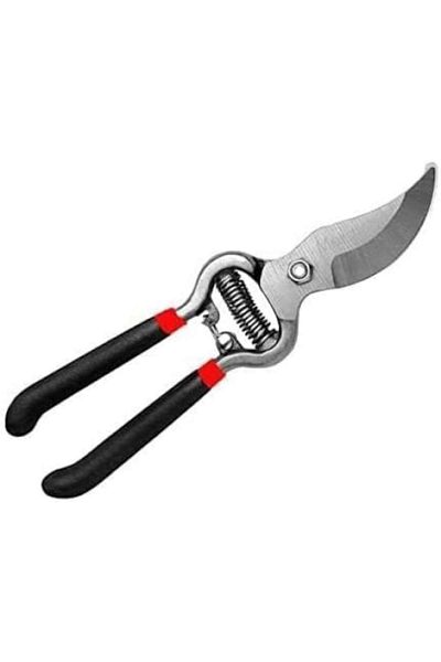 dalimag Garden Shears from Steel, Compression Spring, 25 cm, Black,