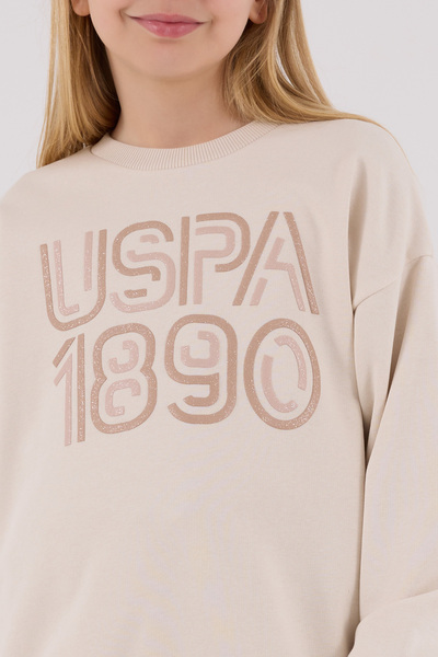 U.S. Polo Assn. Lisanslı Kız Çocuk Alt Üst 2 Parça Eşofman Takımı