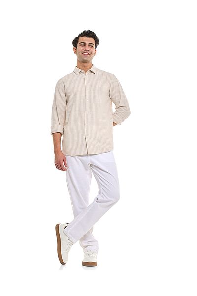 R&B White MCF-WOVEN PANT-S-XXL