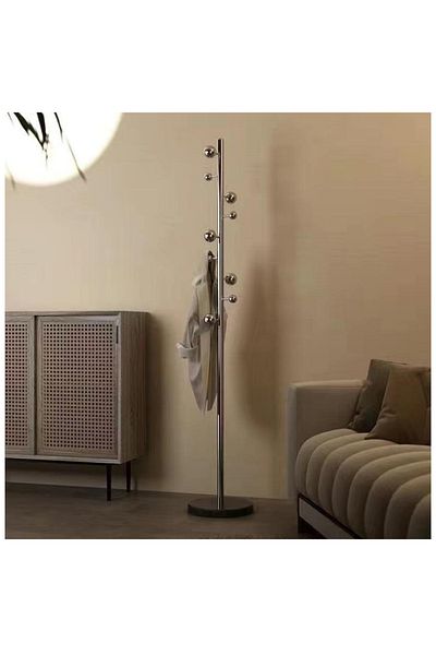 rexa Metal Coat Rack with Marble Base – Elegant Freestanding Hanger Stand